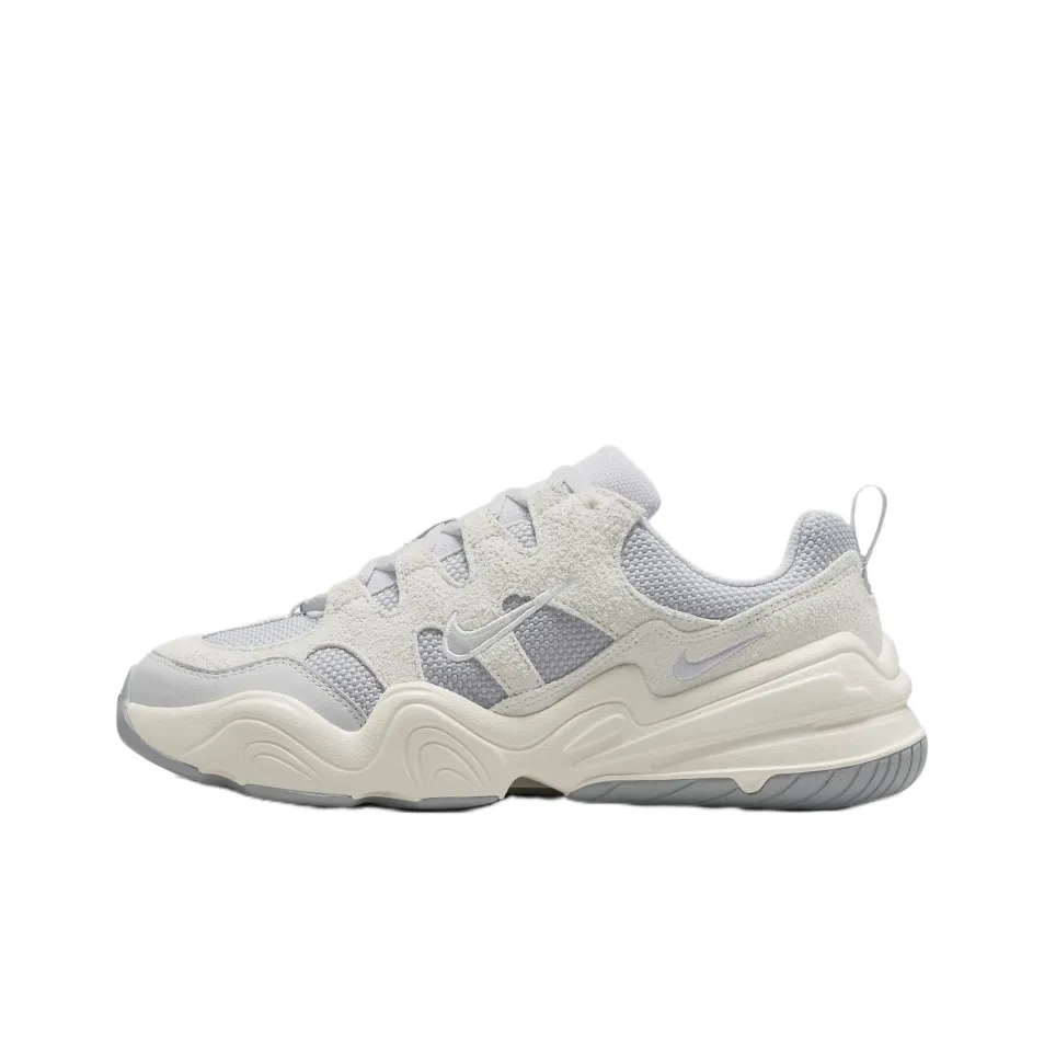Nike Tech Hera Anti Slip Wear Resistant Low Top Casual Shoes Women's Gray White