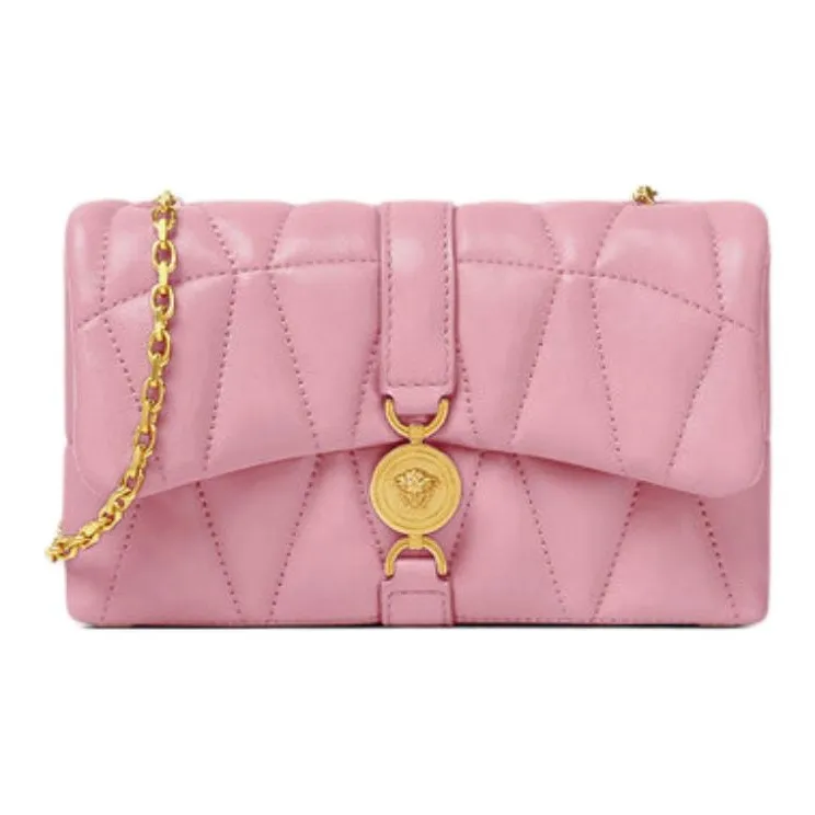 VERSACE Lambskin Shoulder Bag, Crossbody Bag Mini Women's Pink