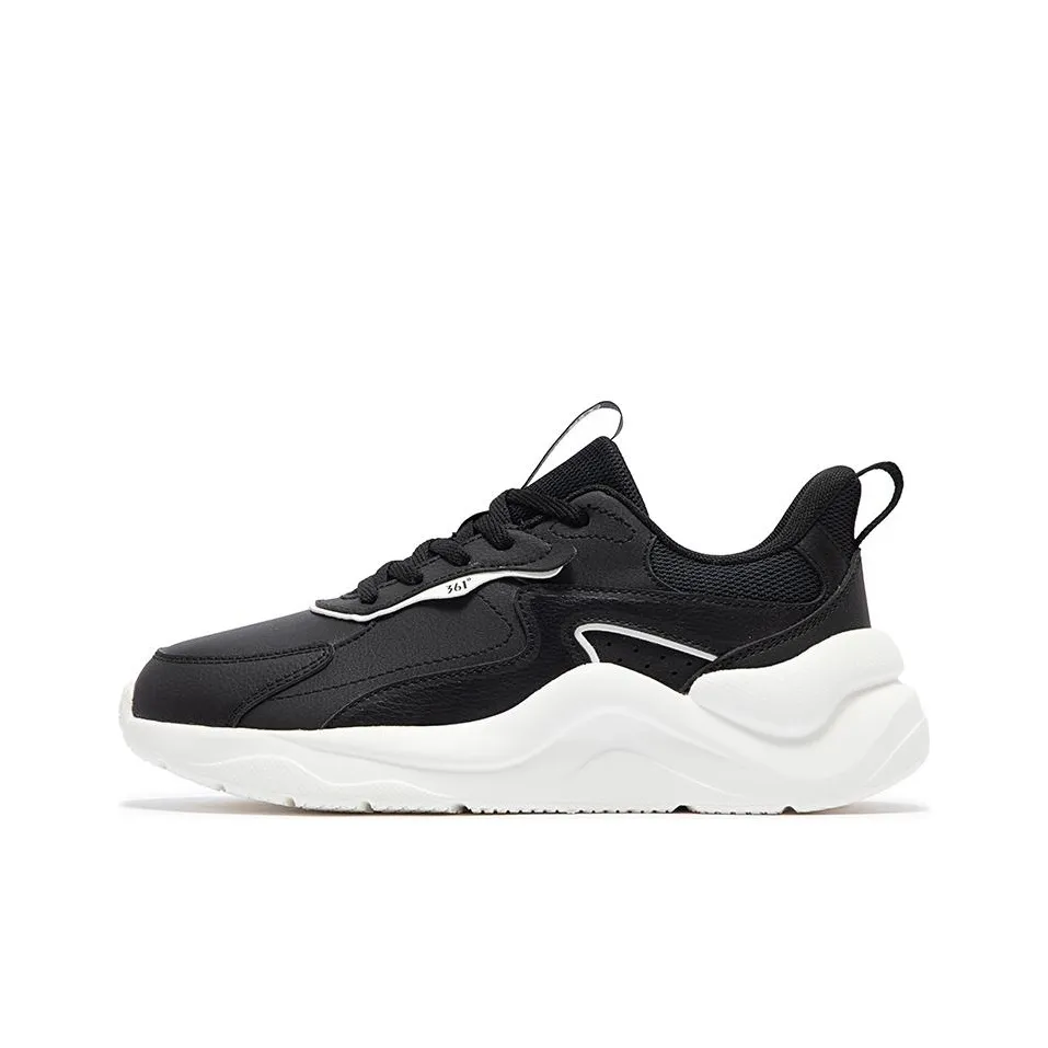 361° Life Collection Slip-resistant Abrasion-resistant Low Top Casual Shoes Women's Black White
