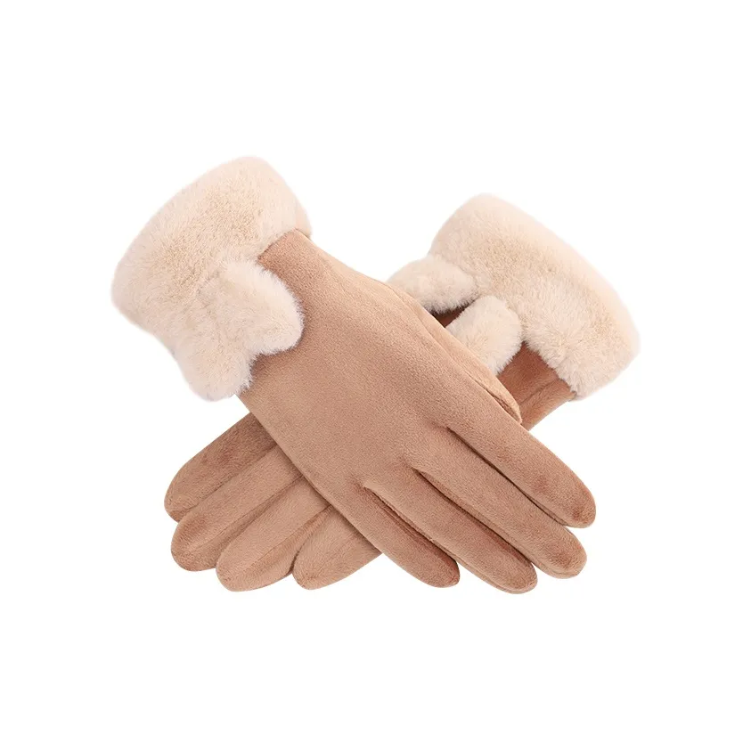 ЮЙЧЖАОЛИНЬ Флисовые перчатки с подкладкой женские