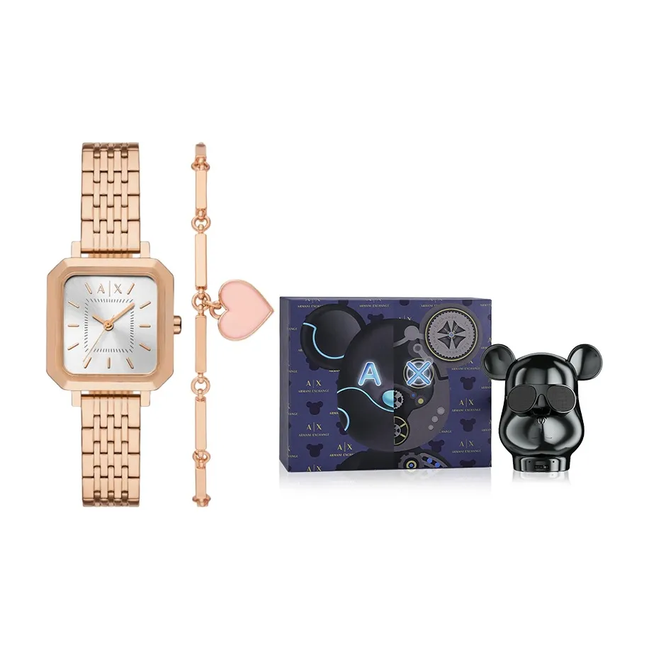 ARMANI EXCHANGEAE Women's Watch Кварцевый механизм ремешок из нержавеющей стали 27 мм серебристый циферблат