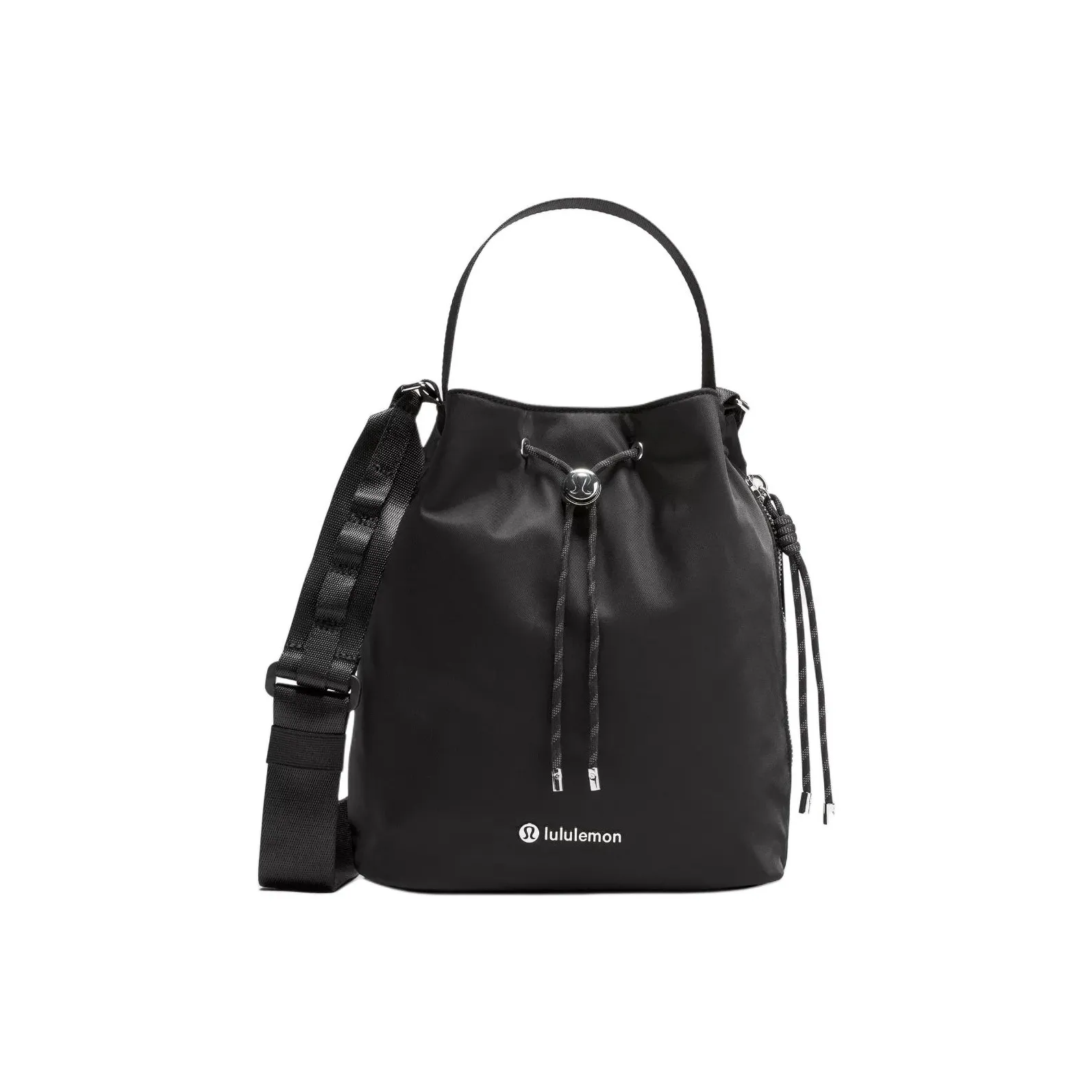 lululemon Переработанный нейлон Ведрообразная сумка Сумка через плечо Сумка для женщин Черный