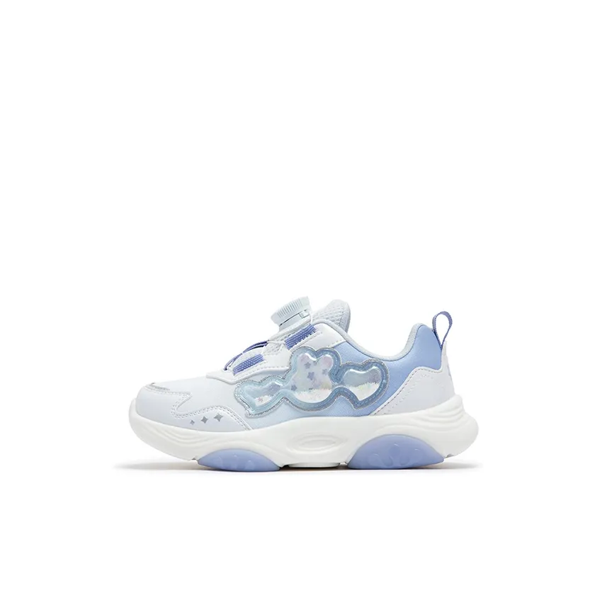 XTEP Нескользящий низ Поддержка Низкий топ KIDS Lifestyle Shoes Xtep Белый Технология Светло-фиолетовый Детский