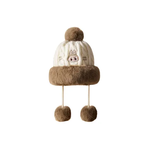 POP MART LABUBU Warm Fluffy Holiday Плюшевая Шляпа Трендовый Мерч