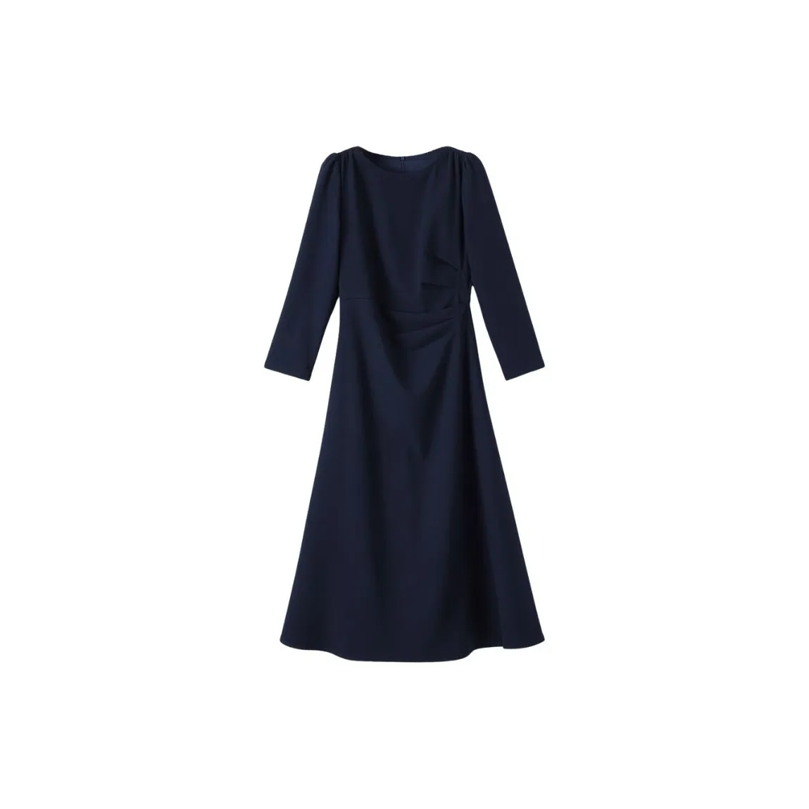 Late White Long Sleeved Dresses Women's Royal Blue