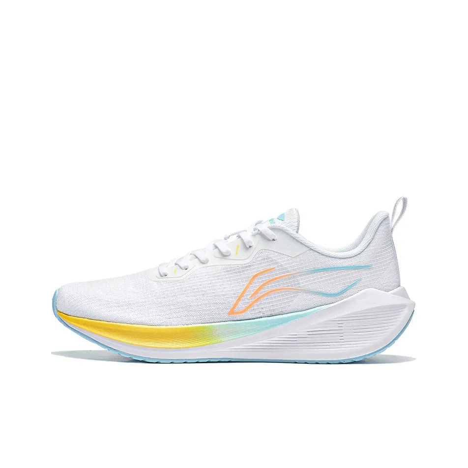 LiNing WuShi Lite Anti-Slip And Wear-Resistant Lightweight Low-Top Marathon Running Shoes Men's White