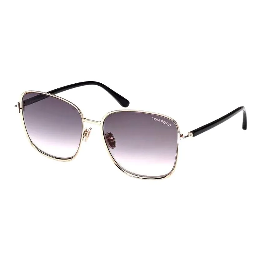 TOM FORD Metal Square Sunglasses Women's Gold