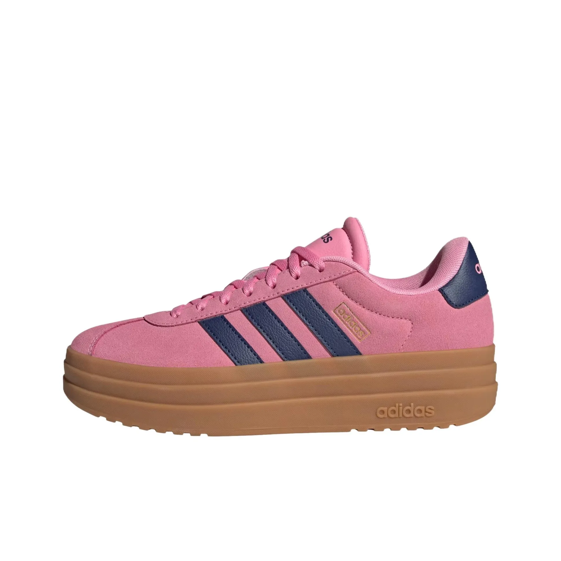 Adidas VL Court Bold Slip Resistant Abrasion Resistant Низкие Кроссовки для скейтбординга Женские Розовые
