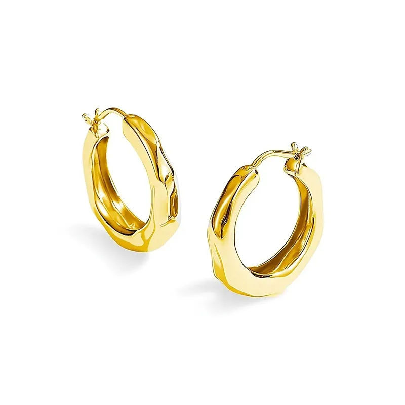 Серьги FANSHINER из медного 18K золота унисекс