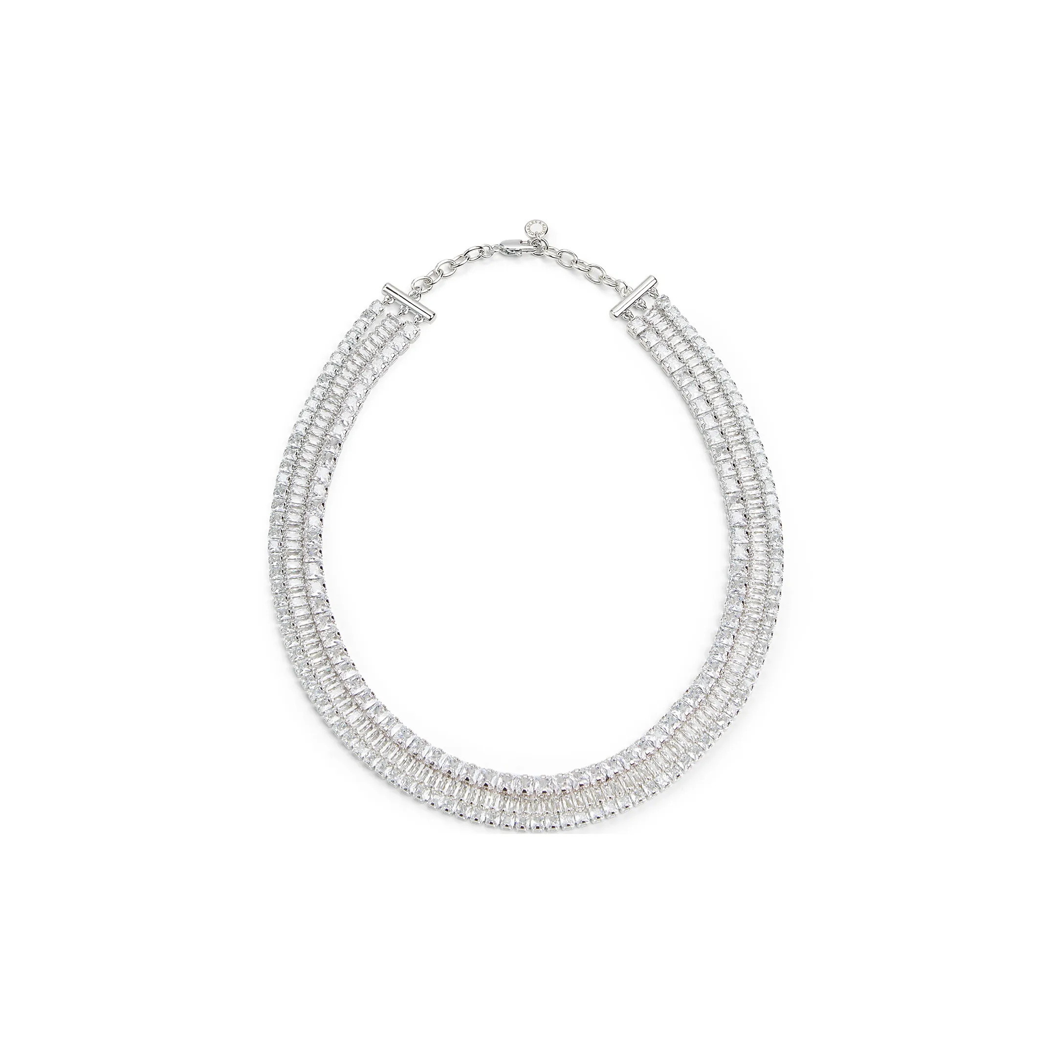 CHARLES&KEITH Brass/Semi Precious Stone Necklaces Women's Silver
