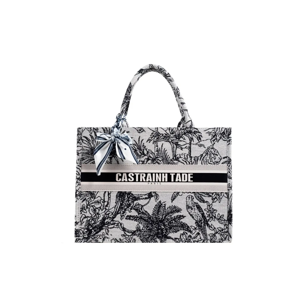 Xuan Xi Fabric Tote Bag, Shopping Bag, Handbag Large Size Women's Black/Blue/Green