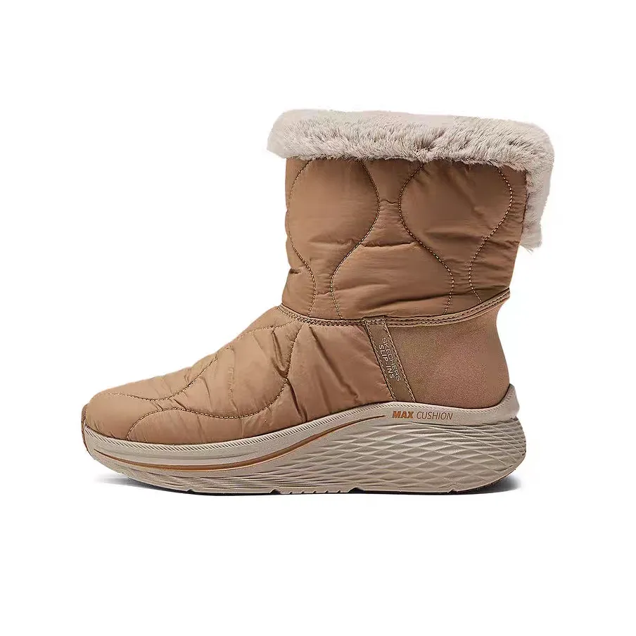 Skechers Slip Ins Warm And Wear Resistant Crew Snow Boots Women's Brown
