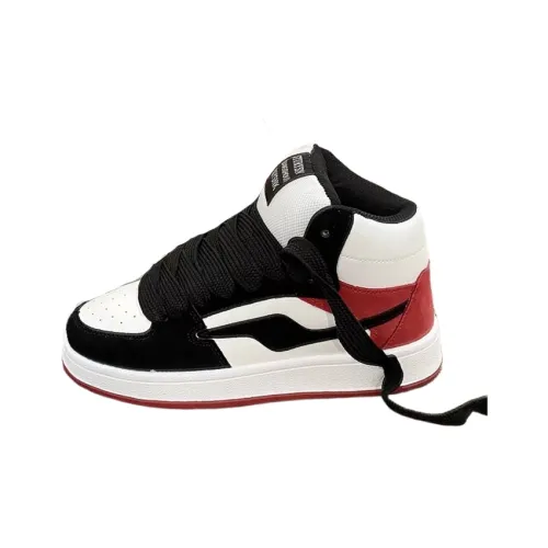 LIANGHUO Кроссовки для скейтбординга High Top Черно-красные Женские