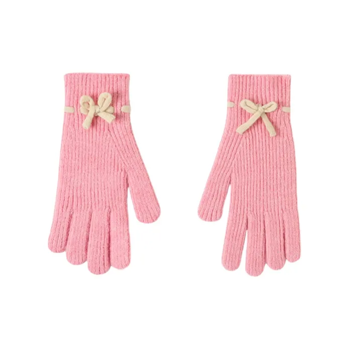 Bejirog Полиэстер Трикотаж Перчатки Женские