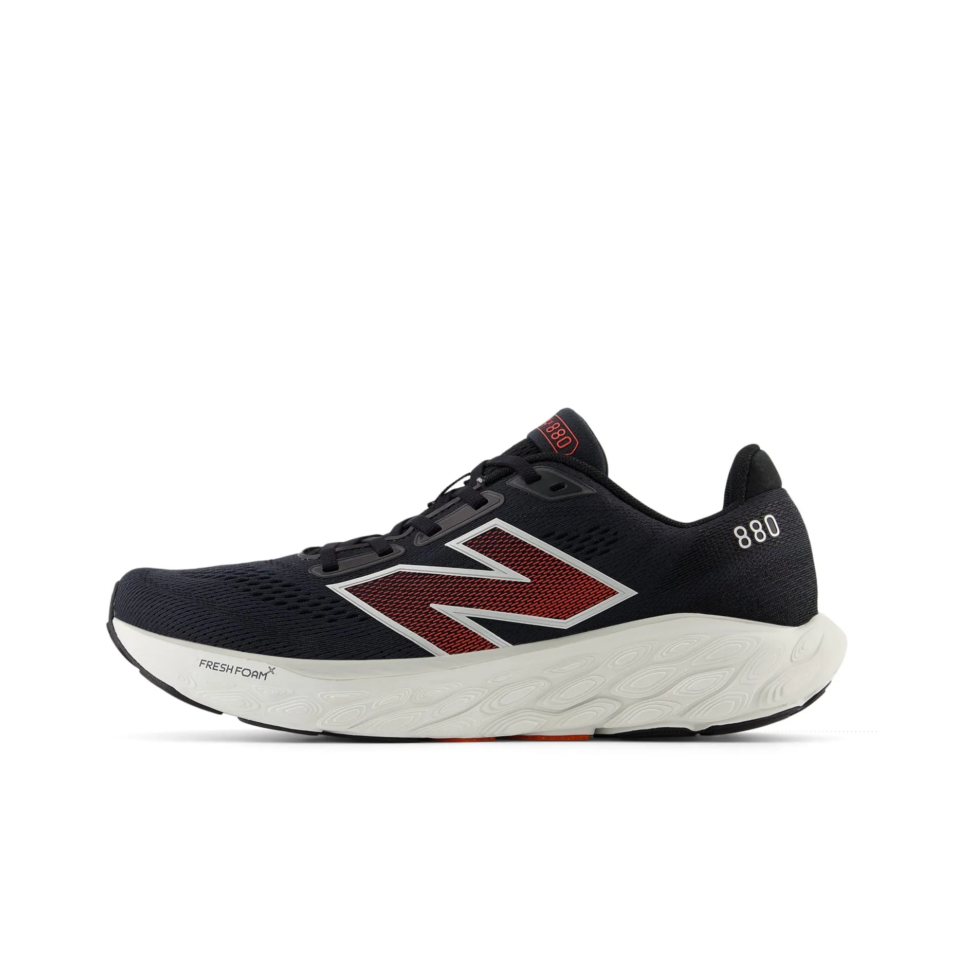 New Balance 880v14 Low Top Running Shoes Men's Black White Red