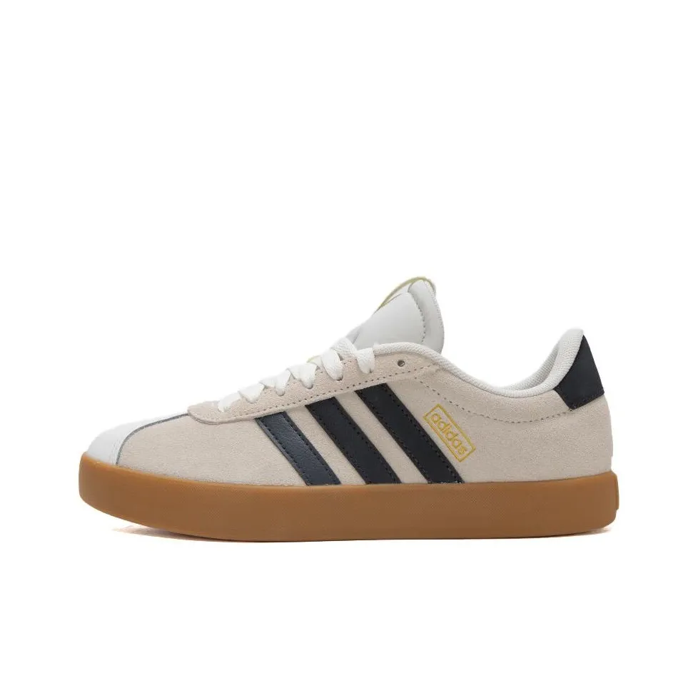 Adidas Vl Court 3.0 Skateboard Shoes Women's Low Top White Brown