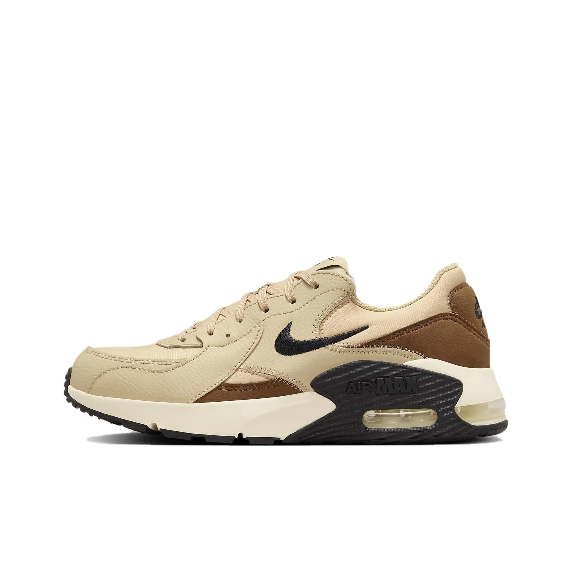 Nike Anti Slip Wear Resistant Low Top Casual Shoes Women's Beige Brown Black