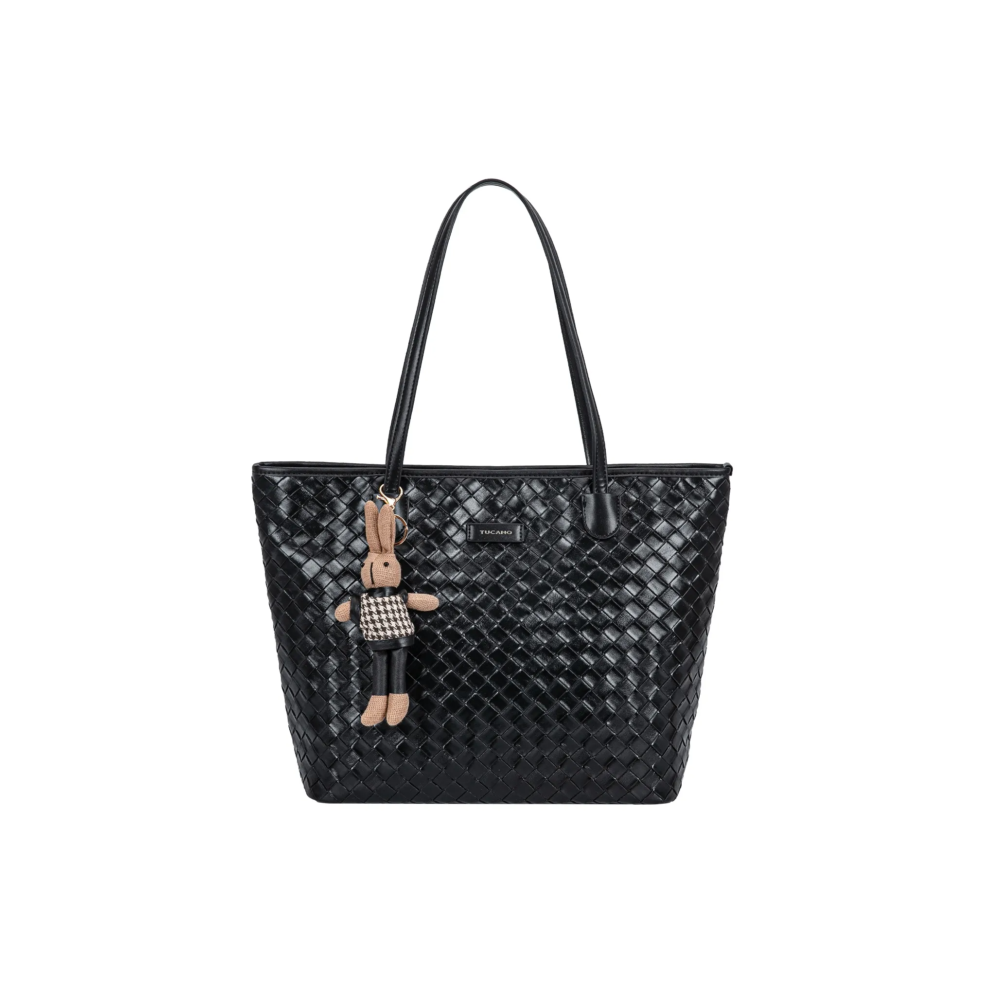 TUCANO PVC Handbag Shoulder Bag Regular Women's Black/White