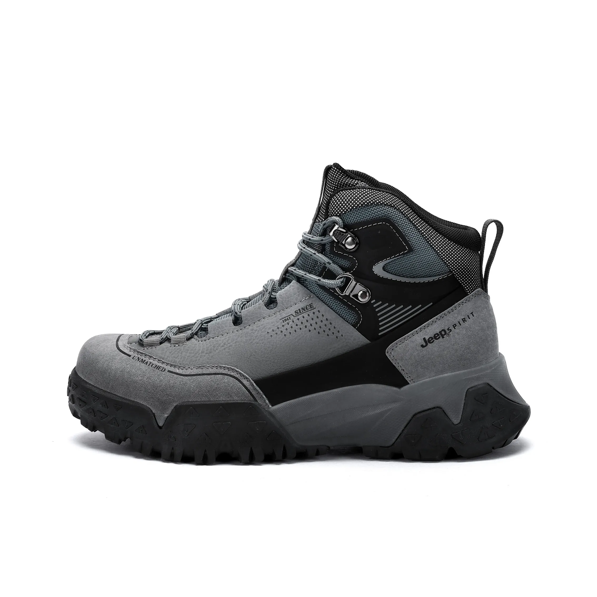 JEEP SPIRIT Black Myth Износостойкий и Водонепроницаемый Высокий Топ Уличная Обувь Мужская