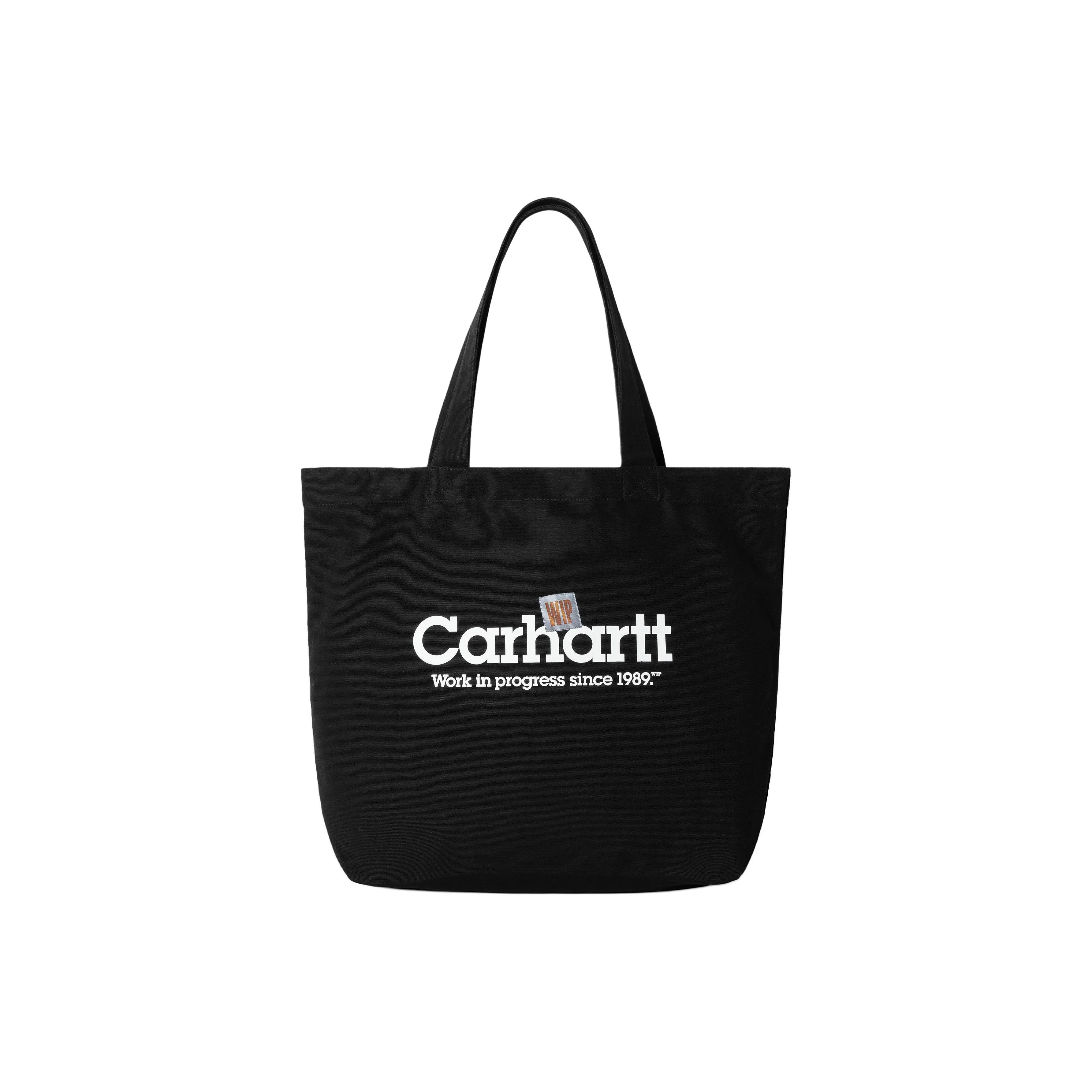 Carhartt WIP Cotton Tote Bag, Shopping Bag, Shoulder Bag Tubas Unisex Black