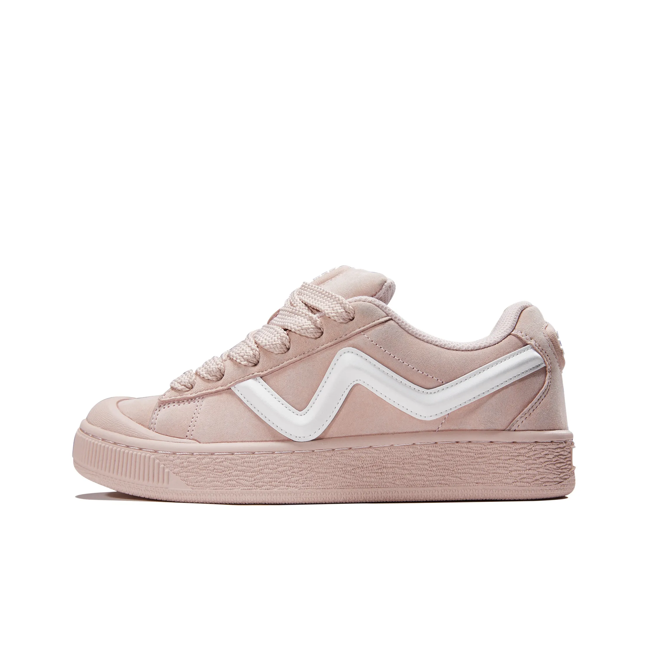 GZOZ Coverage Anti Slip And Wear Resistant Low Top Skateboard Shoes Women's Peach Milk Foam