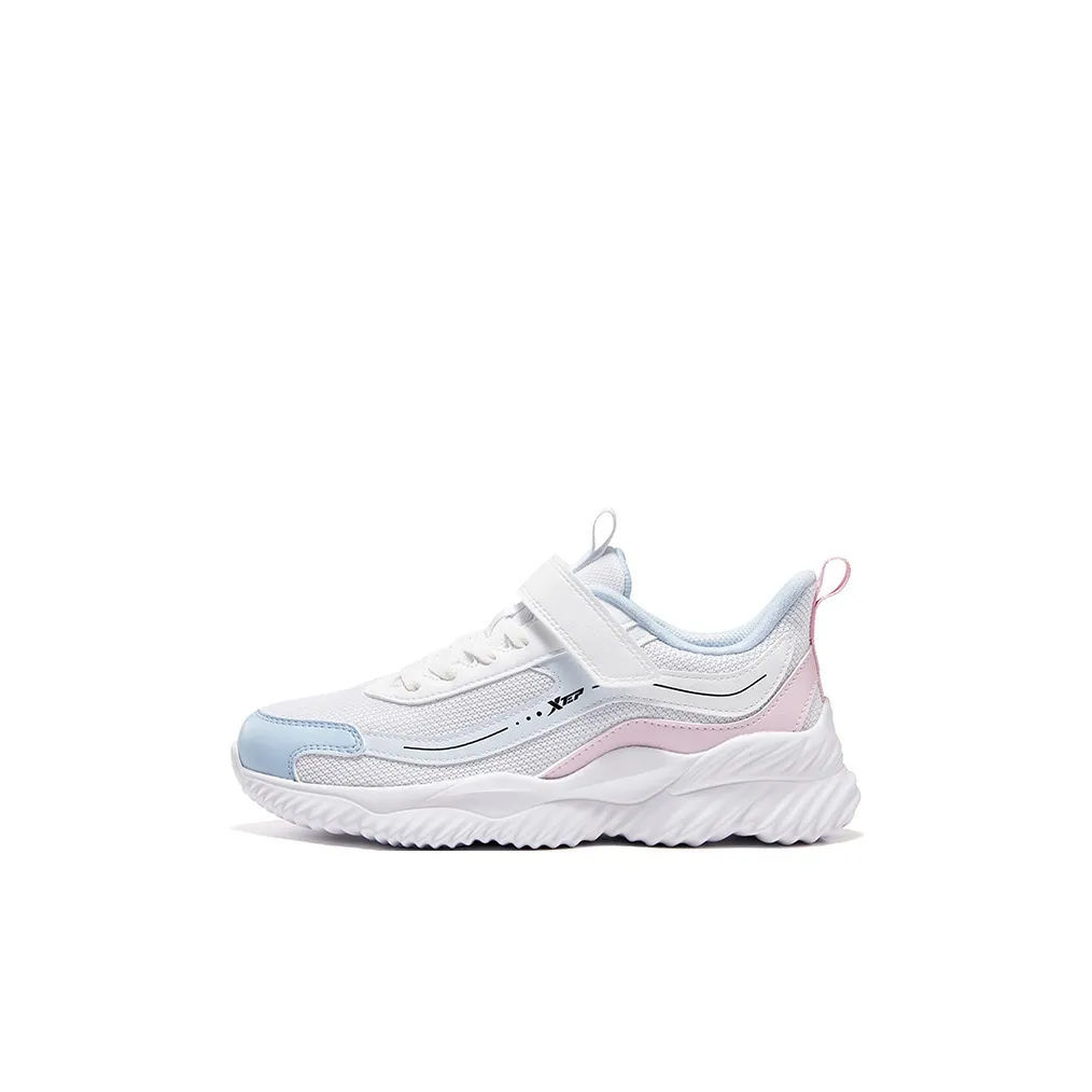 XTEP Slip-resistant Abrasion-resistant Low Top Детские беговые кроссовки Xtep Белый Рябь Синий Подростки