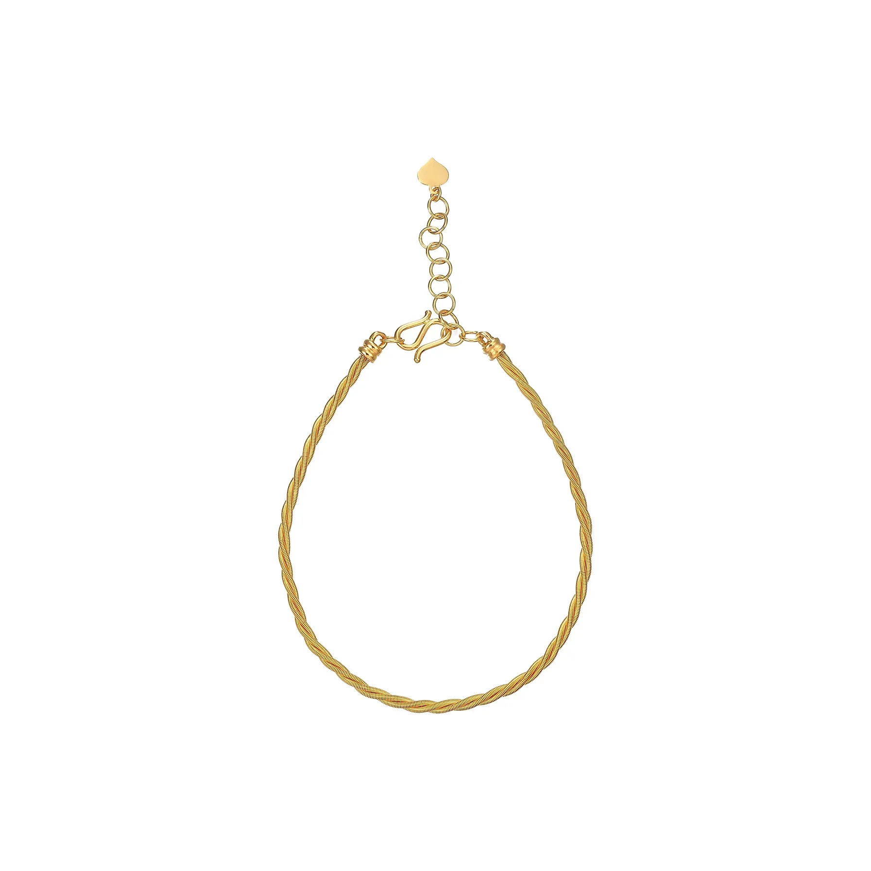 GUIYUANYILAN Italian Version Craft, Handcrafted Creation 999 Solid Gold Fixed Price Gold Bracelet Women's