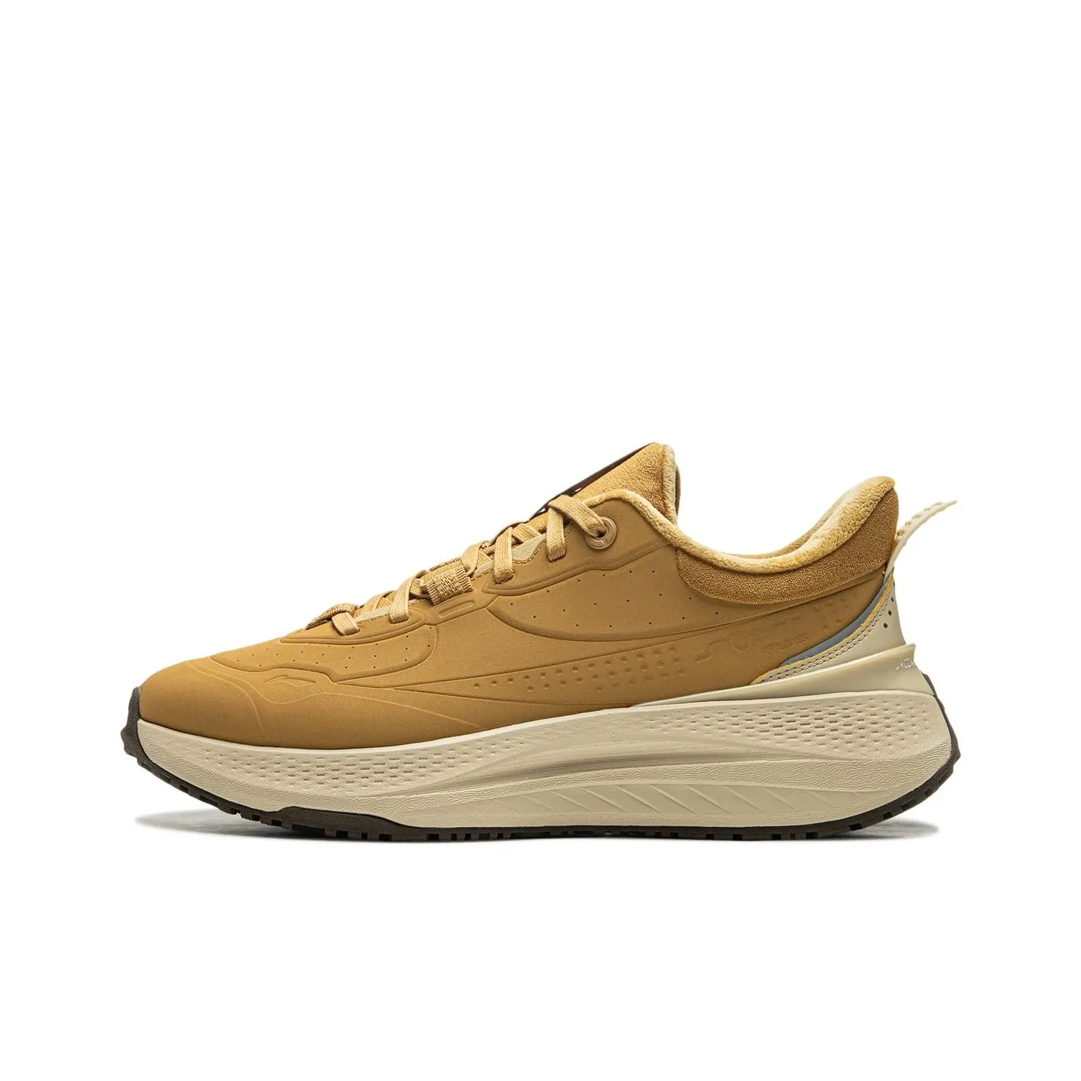 LiNing Sports Trend Series Slip Resistant Warm And Wear Resistant Low Top Casual Shoes Men's Curry Yellow