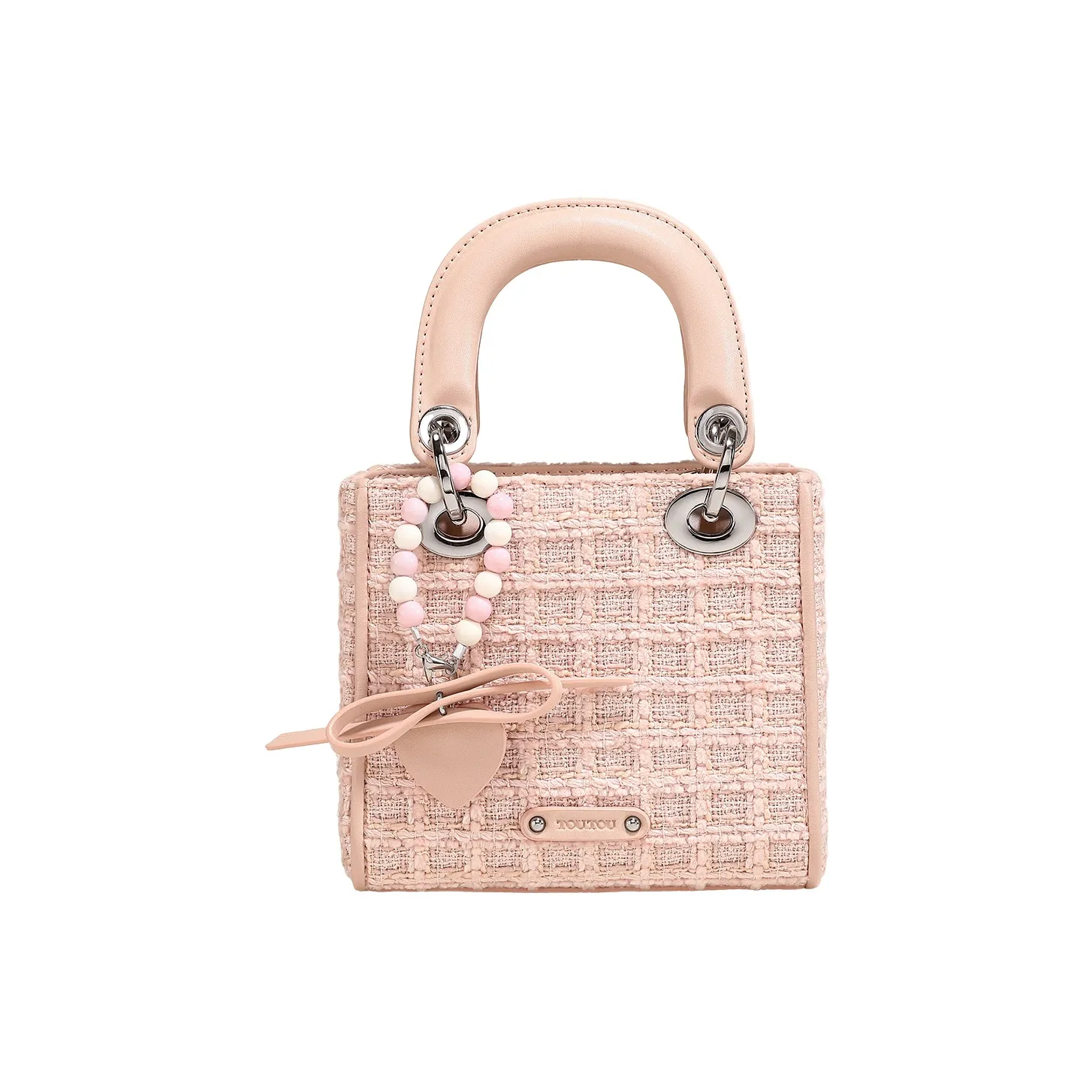 TOUTOU Ткань Сумка Сумка через плечо Средняя Женская Вишневый цветок Розовый