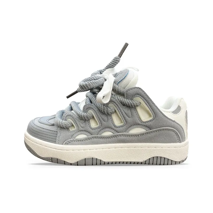 XLAIII Анти-скользящий и износостойкий увеличивающий высоту низкий топ повседневный унисекс серо-бежевый