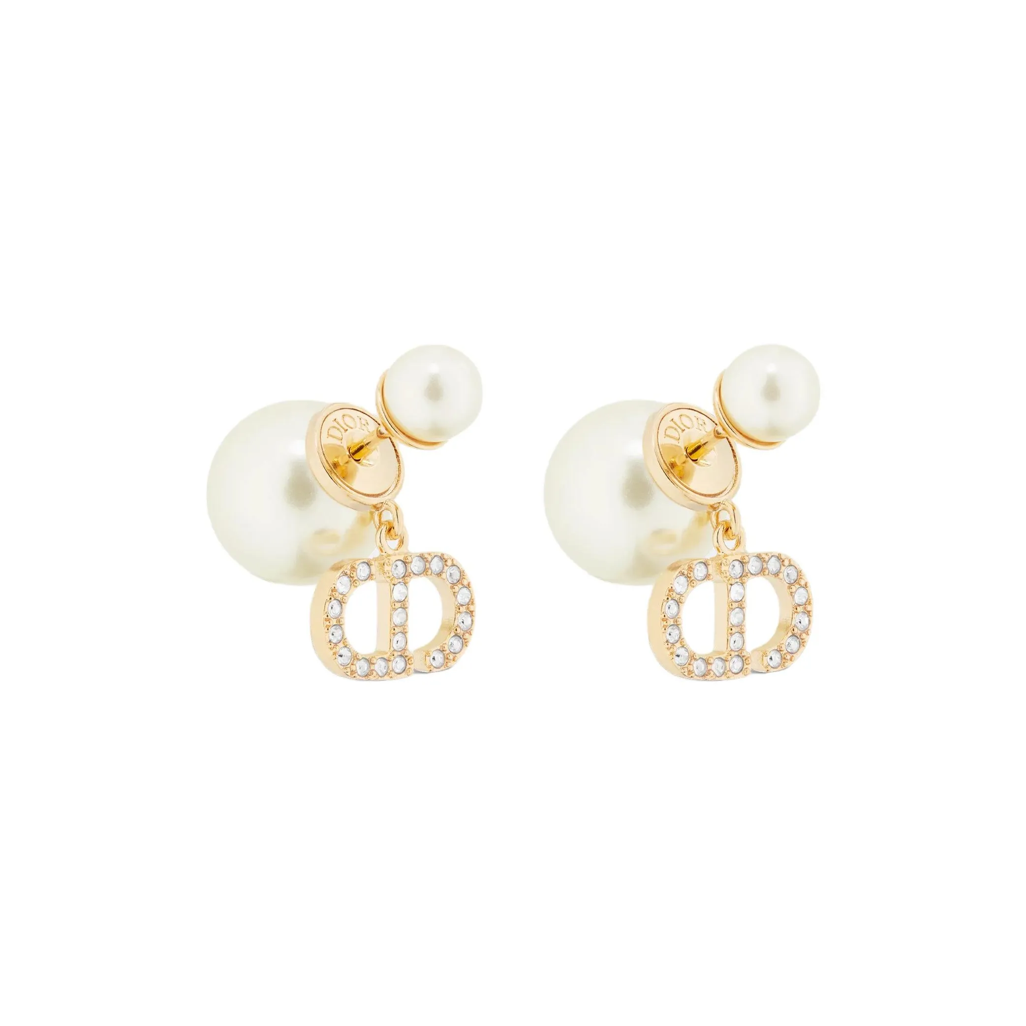DIOR Crystal Earrings Women's Multicolor