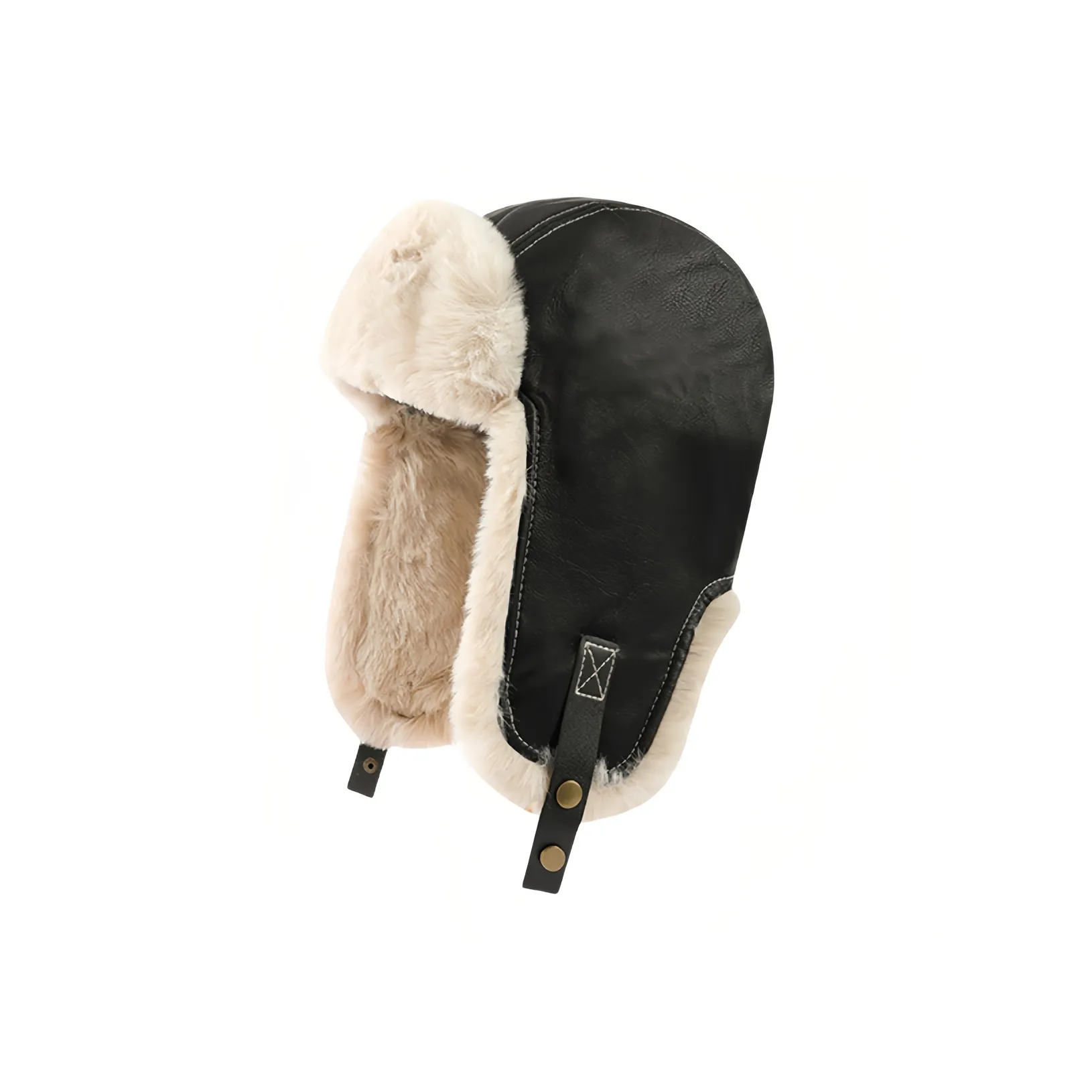 MEETSUNNY PU (полиуретан) кожа полиэстер шапки-ушанки унисекс