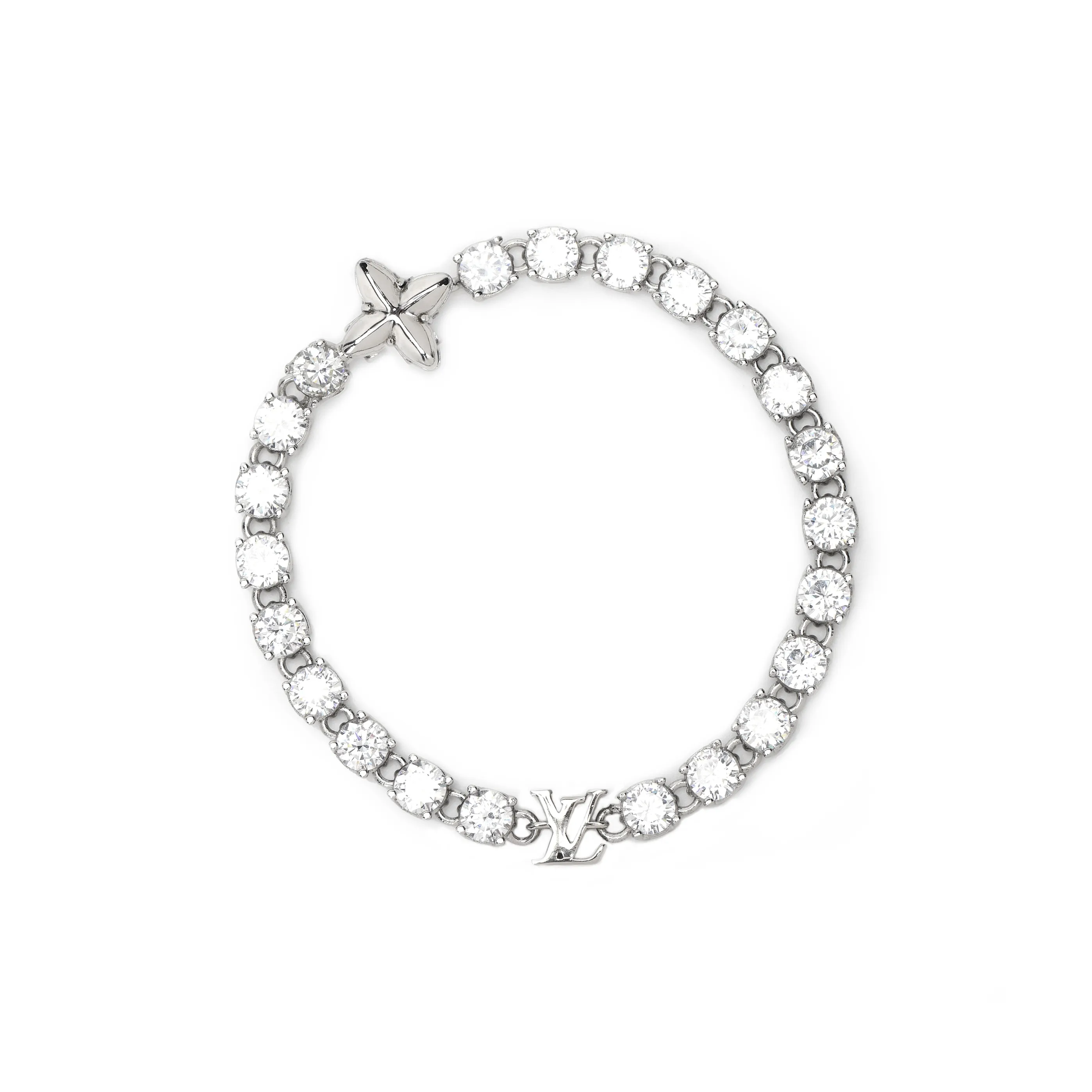 LOUIS VUITTON Metal Bracelets Men's Silver