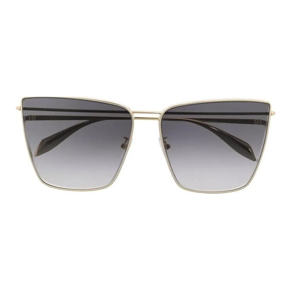 Alexander McQueen Metal Square Sunglasses Women's Black
