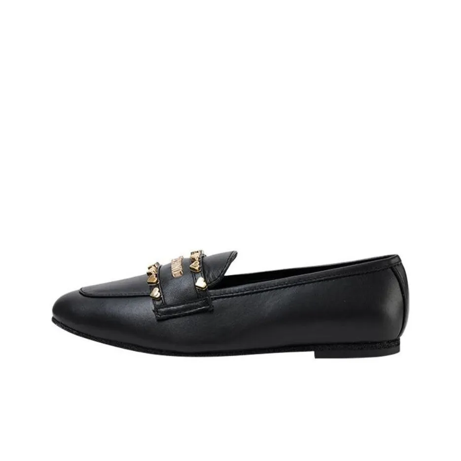 LOVE MOSCHINO Love Loafers Women's Black