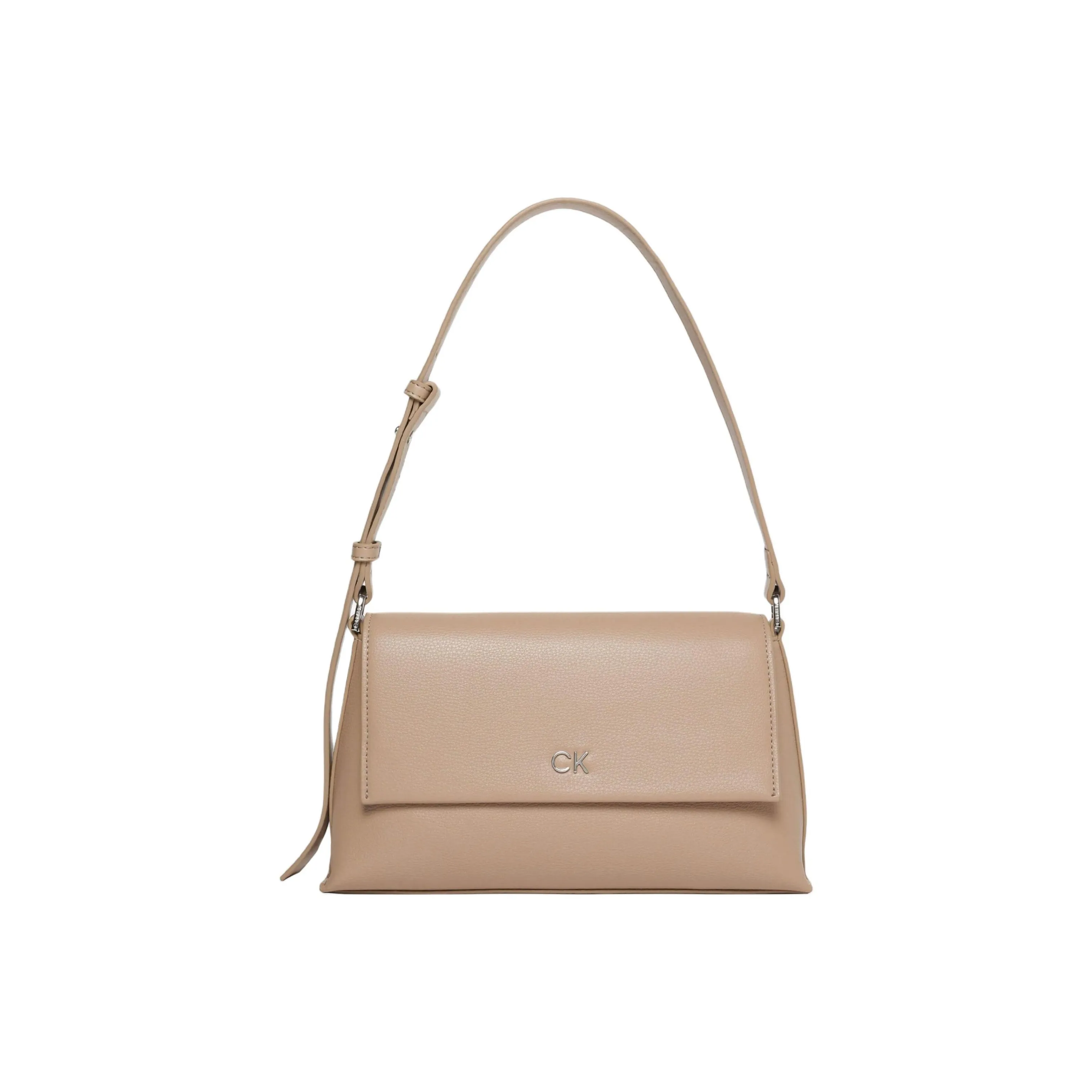 CALVIN KLEIN PU Handbag Shoulder Bag Women's Coffee