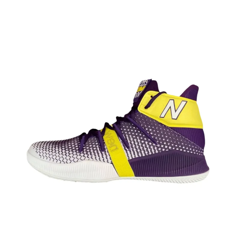 New Balance NB OMN1S Высокий Топ Винтажные Баскетбольные Кроссовки Унисекс Белый Фиолетовый