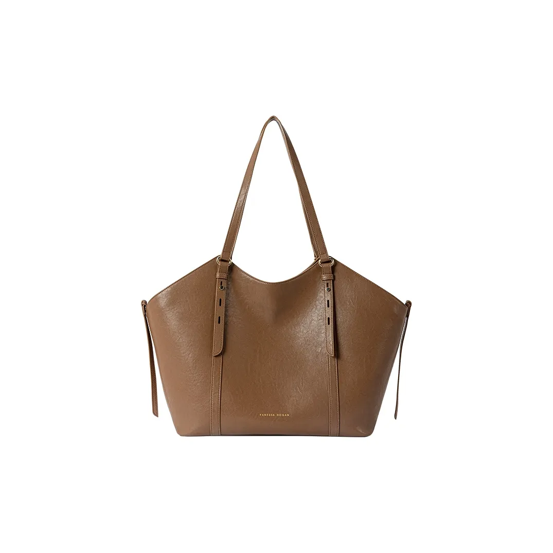 VANESSA HOGAN Коровья кожа Портативный Подмышечный Сумка на плечо Женская Коричневый Черный