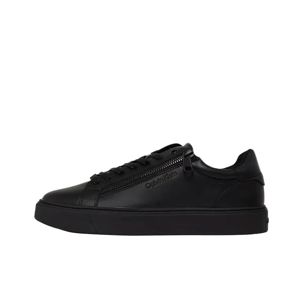CALVIN KLEIN Low Top Skateboard Shoes Men's Black