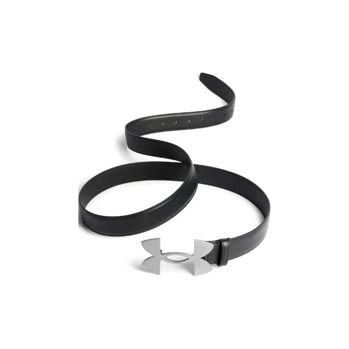 Balenciaga Телячья кожа Античное серебро Аксессуары для телефонов Кожаные ремни Унисекс Черный Ширина 3,5 см