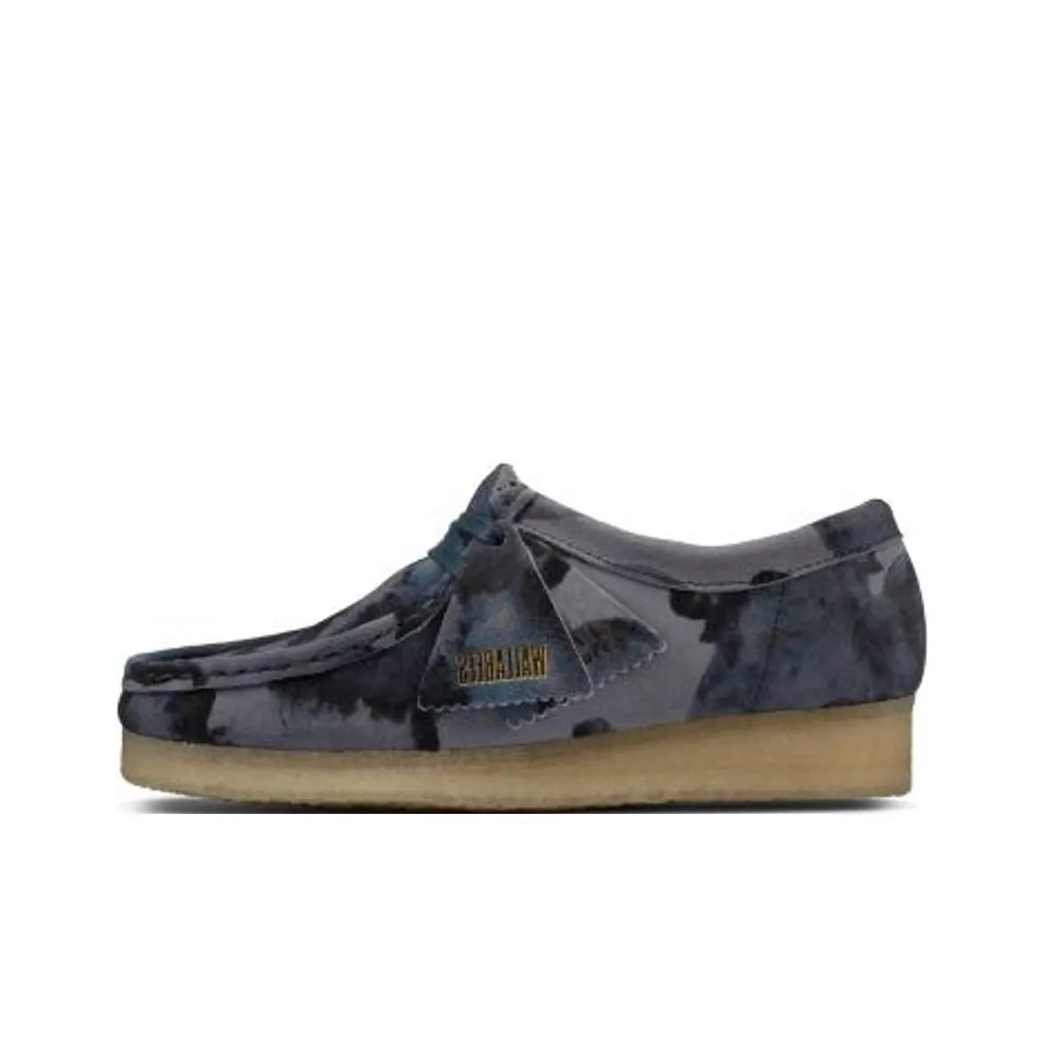 Clarks Wallabee Anti Slip Wear Resistant Low Top Casual Shoes Women's Blue