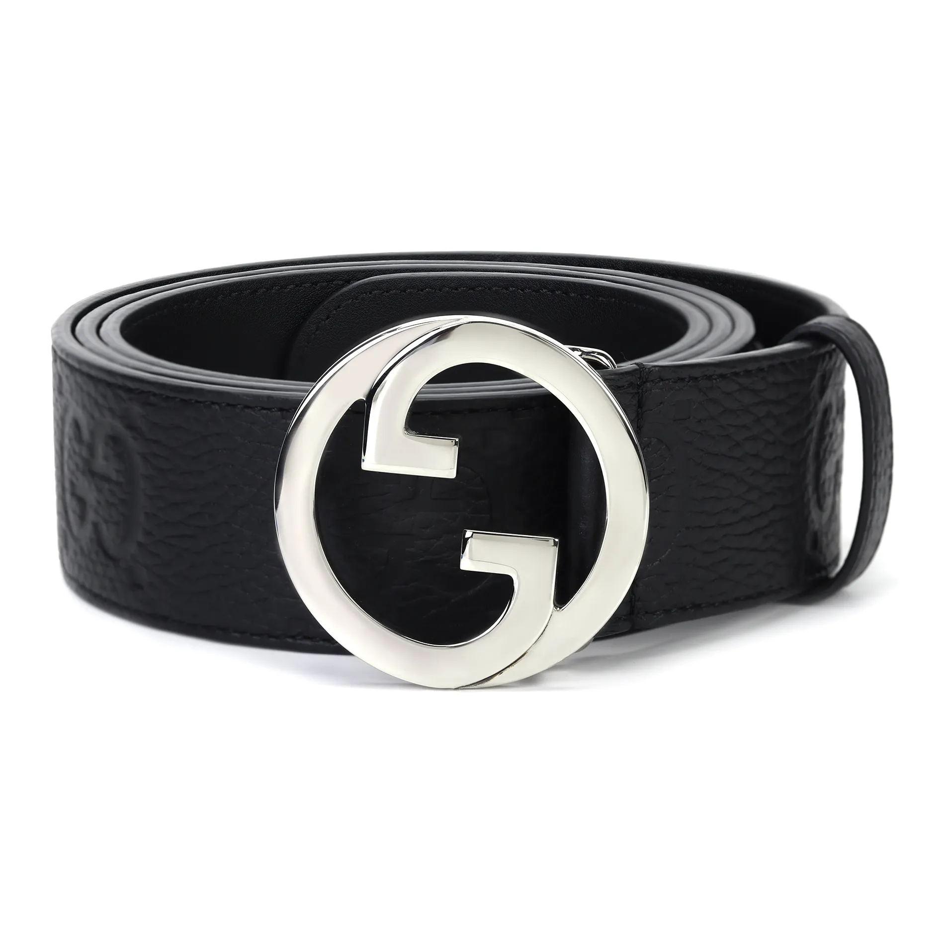 GUCCI Blonde Wide Leather Belt
