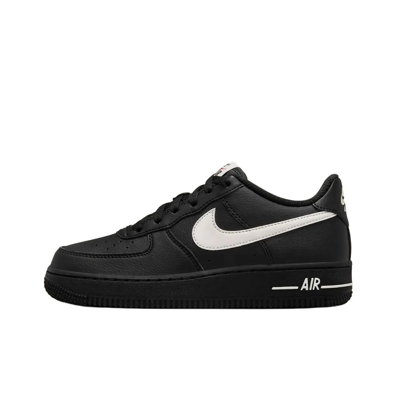 Nike Air Force 1 Anti Slip Wear Resistant Low Top Kids' Skateboarding Shoes Black