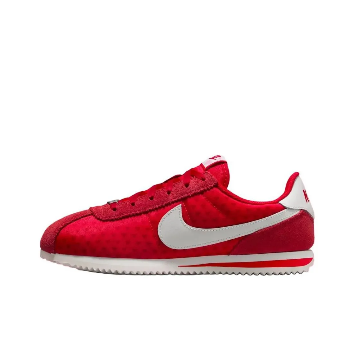 Nike Anti Slip Wear Resistant Low Top Kids' Running Shoes Red White Teenagers