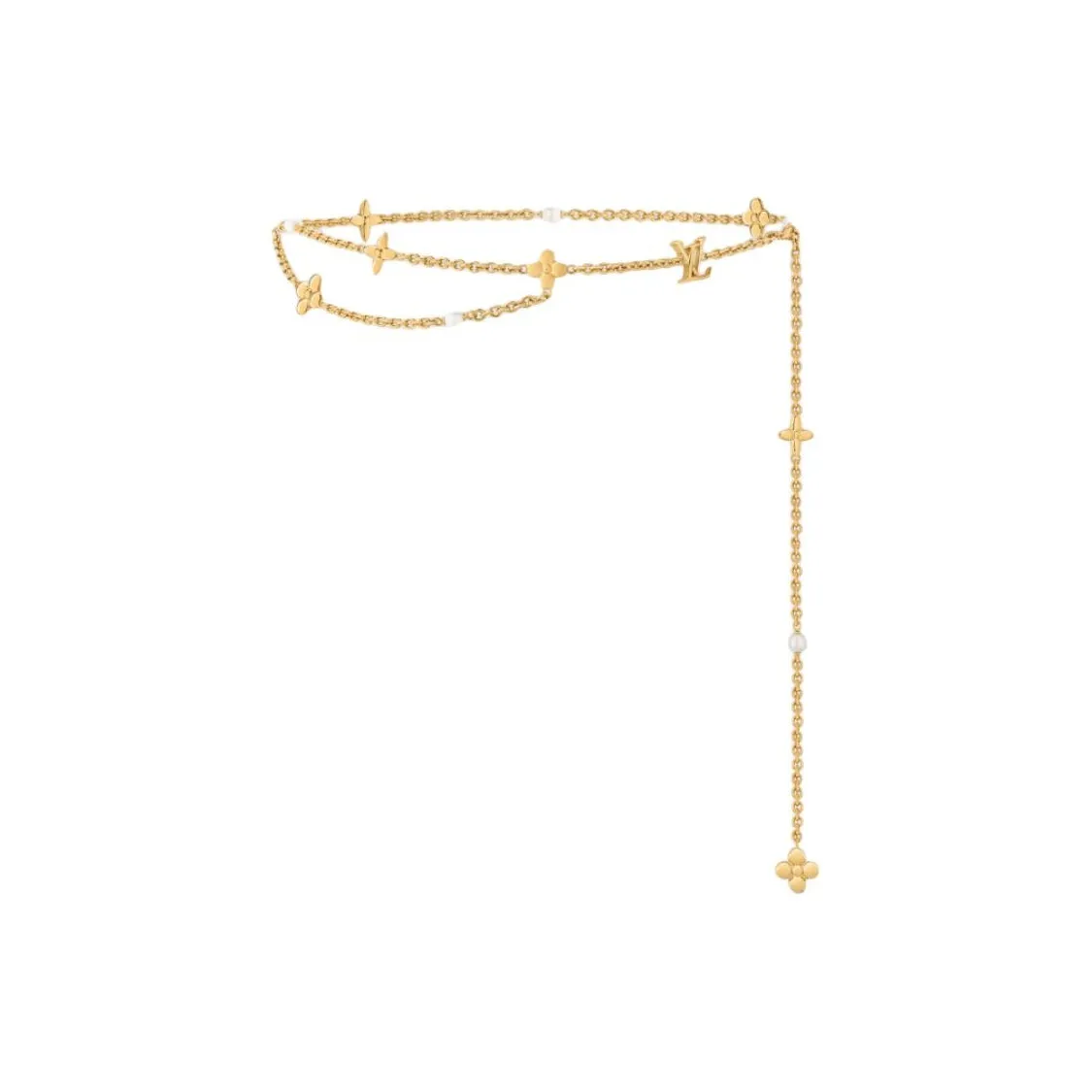 Lv Lv Chain Pearl Belt