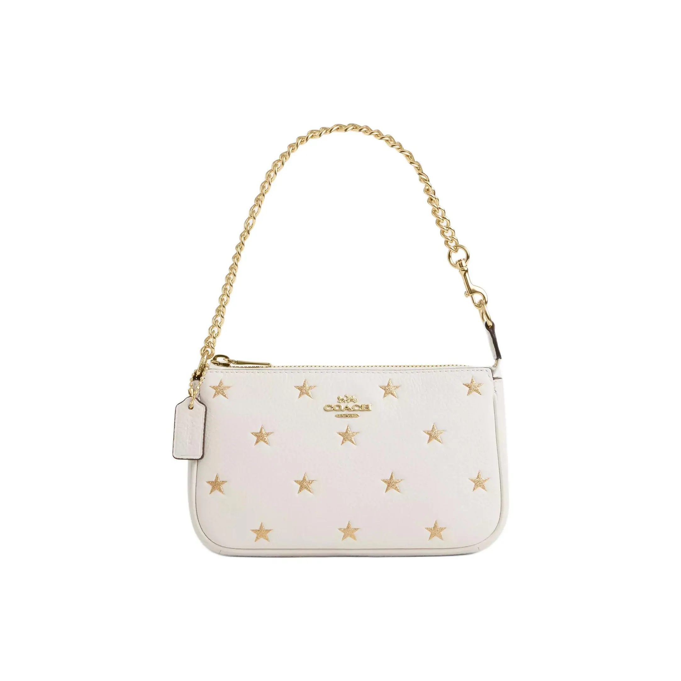 COACH Nolita Коровья кожа Одно плечо Сумка Маленькая Женская Мел Белый Смешанный цвет