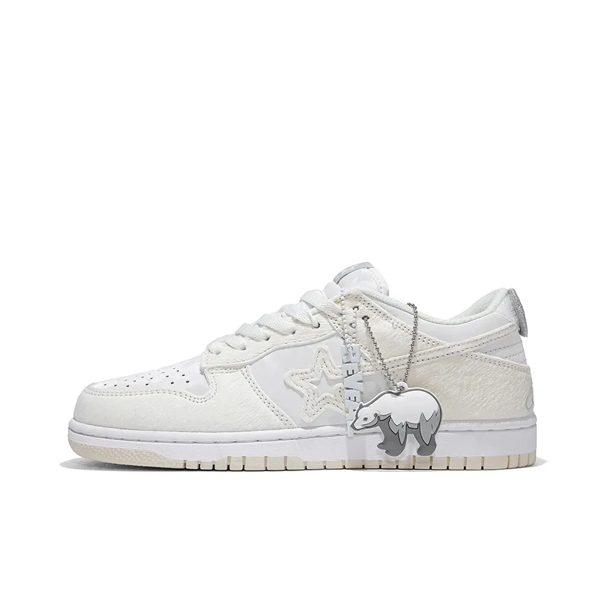 RIPSTAR Скейтборд Кроссовки Низкие Белый Медведь Унисекс