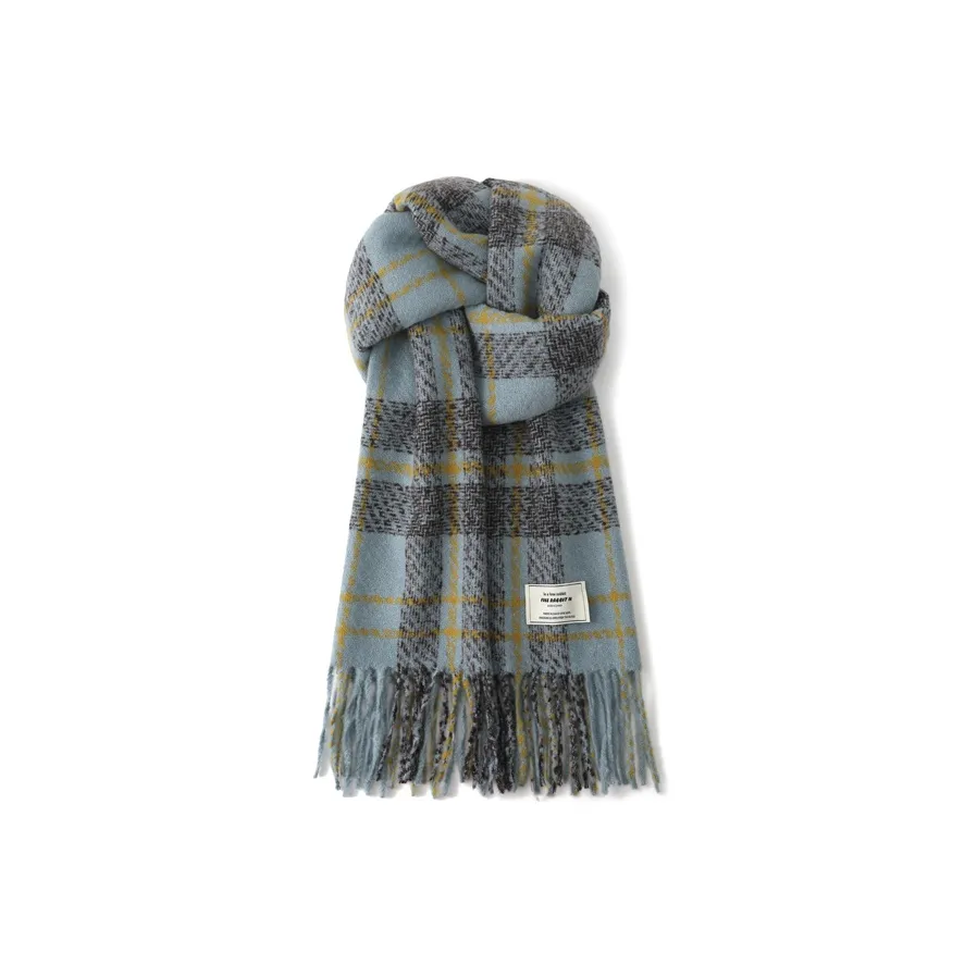 FREE RABBITⅡ Korean Style Fashion Mohair Warm Versatile Shawl Scarf Unisex