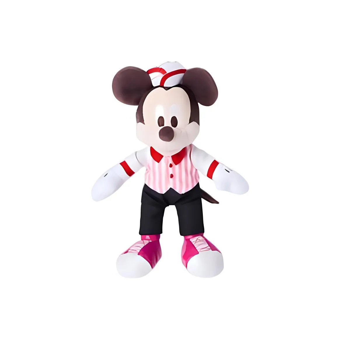 Disney Ice Cream Mickey Mouse Keychain, Red Dolls Plush Doll 26.5cm Height