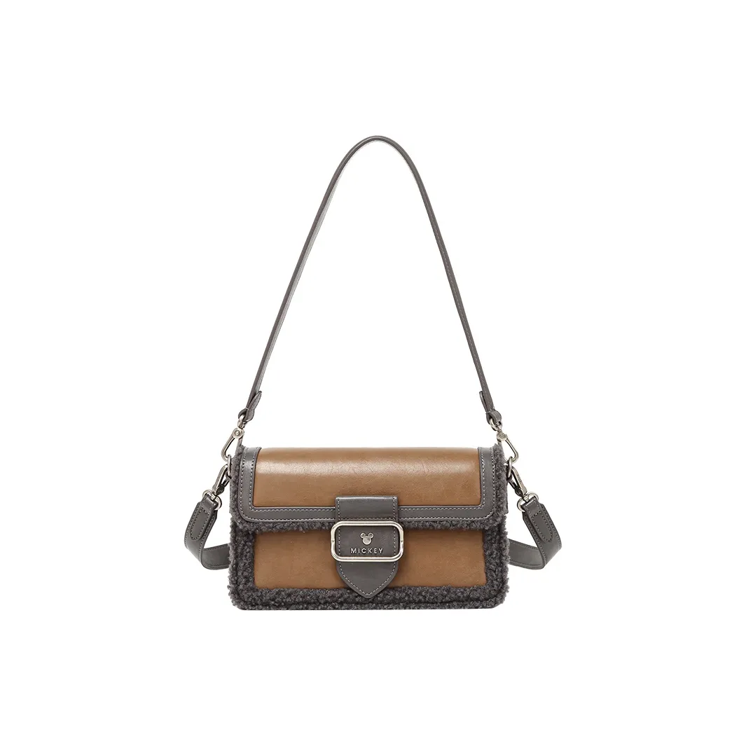 Disney Mickey Series PU Crossbody Bag, Shoulder Bag Regular Women's Brown